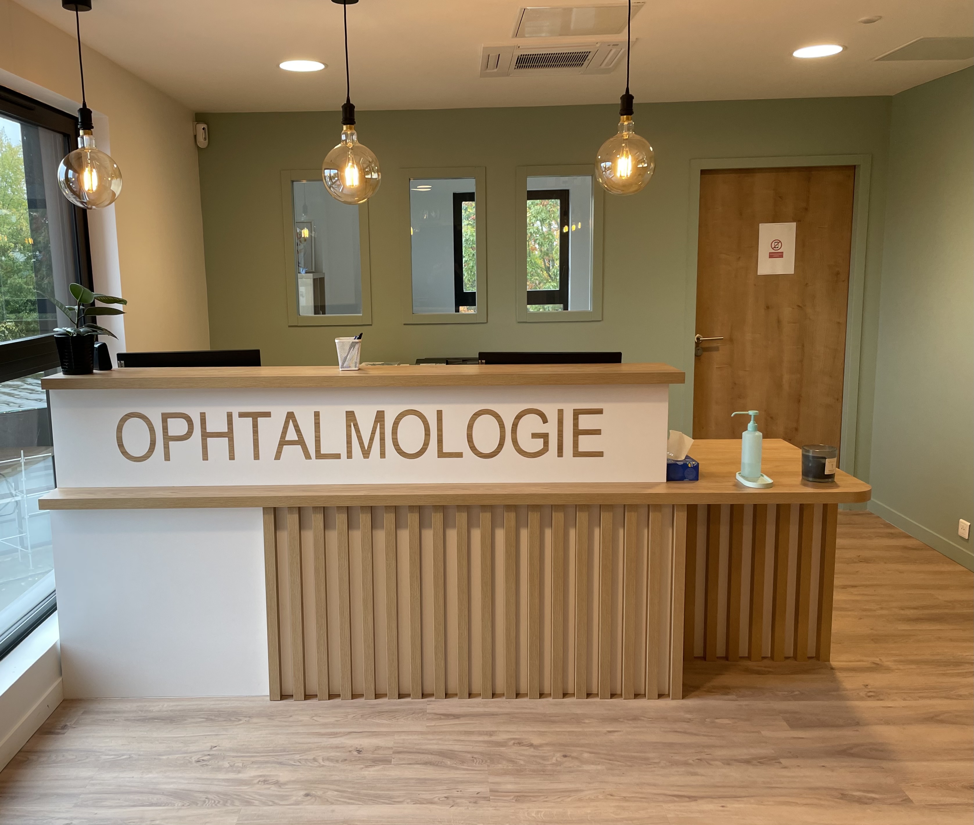 Accueil du cabinet d'ophtalmologie